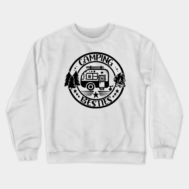 Camping Besties Crewneck Sweatshirt by Hound mom